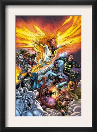 X-Men: Messiah Complex - Mutant Files Cover: Phoenix, Magik And Madrox by Scott Kolins Pricing Limited Edition Print image