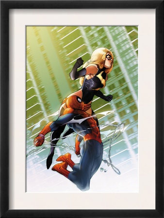 Ms. Marvel #47 Cover: Ms. Marvel And Spider-Man by Pasqual Ferry Pricing Limited Edition Print image