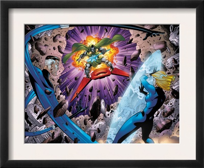 Fantastic Five #2 Group: Dr. Doom, Mr. Fantastic And Invisible Woman by Ron Lim Pricing Limited Edition Print image