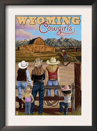 Wyoming Cowgirls, C.2009 by Lantern Press Pricing Limited Edition Print image