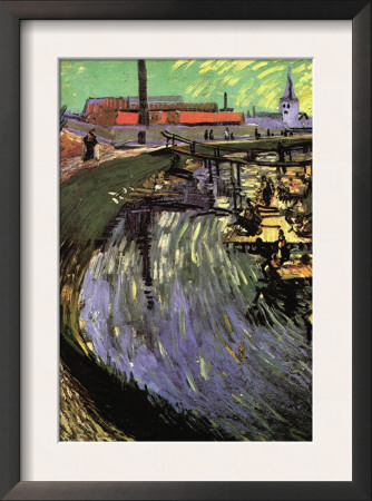 Canal With Women Washing by Vincent Van Gogh Pricing Limited Edition Print image
