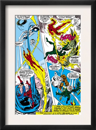 What If? #1 Group: Human Torch, Spider-Man, Mr. Fantastic, Thing, Vulture And Fantasticar by Jim Craig Pricing Limited Edition Print image