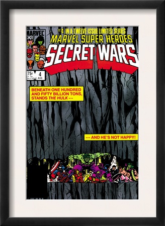 Secret Wars #4 Cover: Hulk And Captain America by Bob Layton Pricing Limited Edition Print image