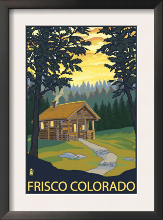 Frisco, Colorado - Cabin In The Woods, C.2008 by Lantern Press Pricing Limited Edition Print image