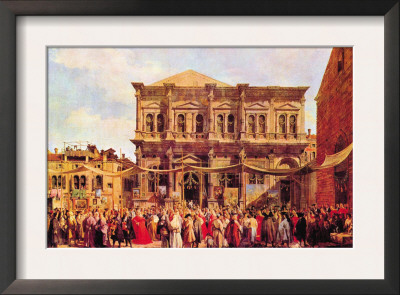 Festival In San Rocco by Canaletto Pricing Limited Edition Print image