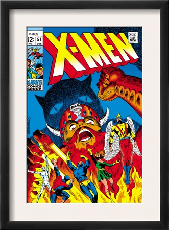 X-Men #51 Cover: Erik The Red, Cyclops, Angel, Iceman And X-Men by Arnold Drake Pricing Limited Edition Print image