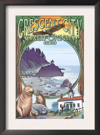 Crescent City, California Views, C.2009 by Lantern Press Pricing Limited Edition Print image