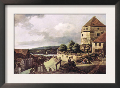 View Of Pirna by Canaletto Pricing Limited Edition Print image