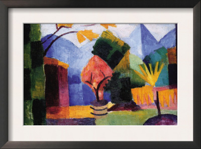 Garden On The Lake Of Thun by Auguste Macke Pricing Limited Edition Print image