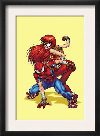New Mangaverse #1 Cover: Spider-Man, And Mary Jane Watson by Tommy Ohtsuka Pricing Limited Edition Print image