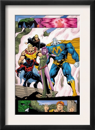 Exiles #77 Group: Spider-Man, Sabretooth, Blink, Morph And Longshot by James Calafiore Pricing Limited Edition Print image