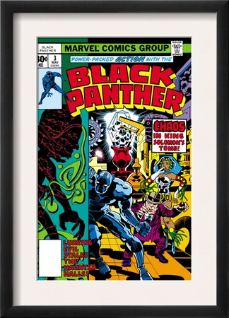 Black Panther #3 Cover: Black Panther, Princess Zanda, Hatch-22, Little And Abner Charging by Jack Kirby Pricing Limited Edition Print image