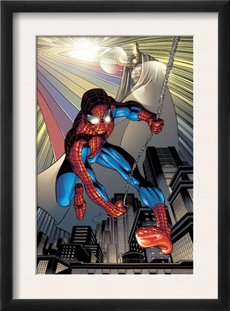 Amazing Spider-Man #504 Cover: Spider-Man And Loki by John Romita Jr. Pricing Limited Edition Print image