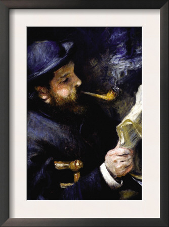 Claude Monet Reading A Newspaper by Pierre-Auguste Renoir Pricing Limited Edition Print image