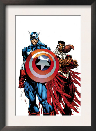 Captain America & The Falcon #1 Cover: Captain America And Falcon by Bart Sears Pricing Limited Edition Print image