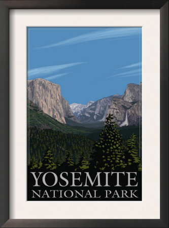 Yosemite Valley Scene, California, C.2009 by Lantern Press Pricing Limited Edition Print image