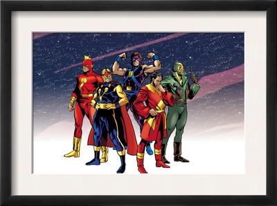 The Official Handbook Of The Marvel Universe Teams 2005 Group: Comet by Mike Harris Pricing Limited Edition Print image