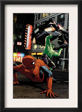 Spider-Man Unlimited #11 Cover: Hulk And Spider-Man by Michael Lark Pricing Limited Edition Print image