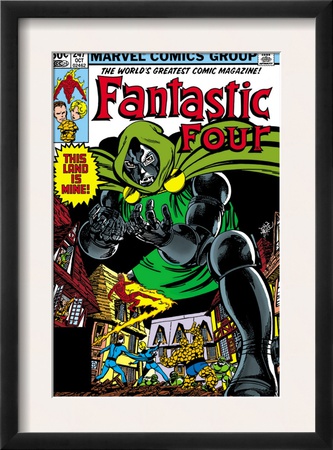 Fantastic Four #247 Cover: Dr. Doom, Mr. Fantastic, Invisible Woman, Human Torch And Thing by John Byrne Pricing Limited Edition Print image