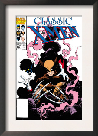 X-Men Classic #45 Cover: Wolverine And Nightcrawler Fighting by Steve Lightle Pricing Limited Edition Print image