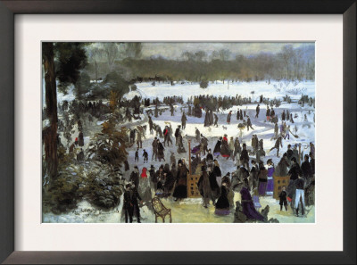 Skating Runners In The Bois De Bologne by Pierre-Auguste Renoir Pricing Limited Edition Print image