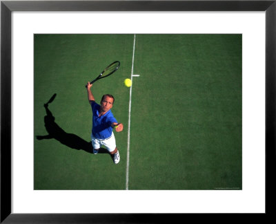 Man Playing Tennis by Bill Bachmann Pricing Limited Edition Print image