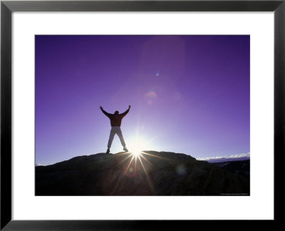 Silhouette Of Man, Grand Staircase Nm, Ut by Wilson Goodrich Pricing Limited Edition Print image