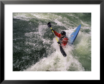 Kayaker On Rapids by Kyle Krause Pricing Limited Edition Print image
