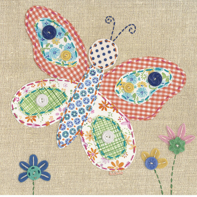 Patchwork Butterfly by Paula Joerling Pricing Limited Edition Print image