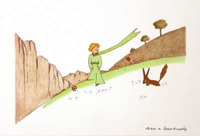 Petit Prince Et Le Renard by Antoine De Saint-Exupery Pricing Limited Edition Print image