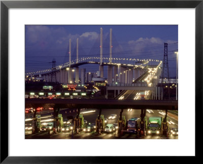 Dartford Bridge At Night, Uk by Mike England Pricing Limited Edition Print image