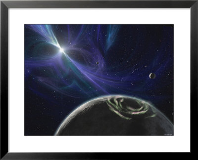 This Artist's Concept Depicts The Pulsar Planet System Discovered By Aleksander Wolszczan In 1992 by Stocktrek Images Pricing Limited Edition Print image