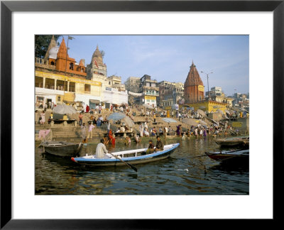 Hindu Sacred River Ganges At Dasasvamedha Ghat, Varanasi, Uttar Pradesh State, India by Richard Ashworth Pricing Limited Edition Print image
