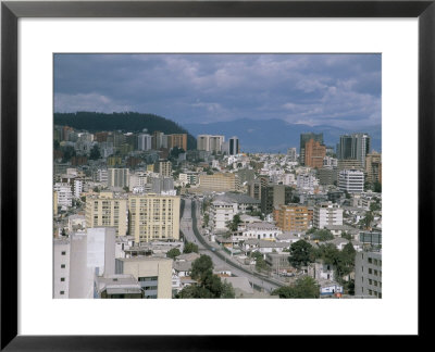 View Of The New Town From Hilton Hotel, Quito, Ecuador, South America by Jane Sweeney Pricing Limited Edition Print image