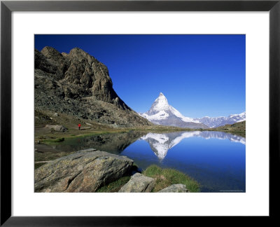 Matterhorn Reflected In The Riffelsee, Near Rotenboden, Zermatt, Valais, Swiss Alps, Switzerland by Ruth Tomlinson Pricing Limited Edition Print image