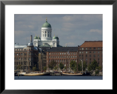 Views Of Helsinki From Harbor With Lutheran Cathedral In Background, Helsinki, Finland by Nancy & Steve Ross Pricing Limited Edition Print image