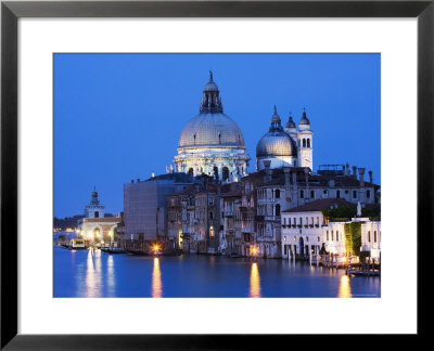 Santa Maria Della Salute Cathedral From Academia Bridge Along Grand Canal At Dusk, Venice, Italy by Dennis Flaherty Pricing Limited Edition Print image