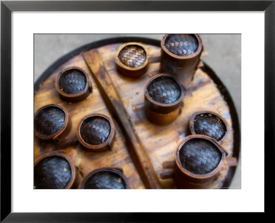 Snack Food In Bamboo Containers, Three Gorges, Yangtze River, China by Keren Su Pricing Limited Edition Print image