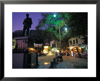 Village Of Kas At Night, Turquoise Coast, Turkey by Nik Wheeler Pricing Limited Edition Print image