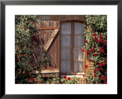 House With Summer Roses, Vaucluse, France by Walter Bibikow Pricing Limited Edition Print image
