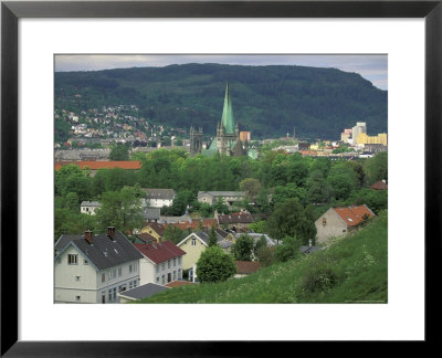 Town View From Kristiansten Festung Fortress, Trondheim, Norway by Walter Bibikow Pricing Limited Edition Print image