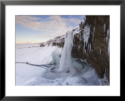 Seljalandfoss Falls Waterfall, Rangarvalla District, Southern Iceland by Gavin Hellier Pricing Limited Edition Print image