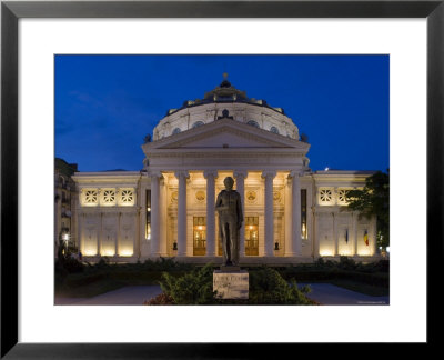Romania, Bucharest, Piata George Enescu, Romanian Athenaeum Concert Hall by Gavin Hellier Pricing Limited Edition Print image