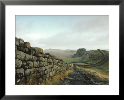 Hadrian's Wall, Towards Crag Lough, Northumberland England, Uk by Adam Woolfitt Pricing Limited Edition Print image