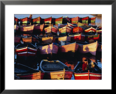Boats, Old Portuguese City, El Jadida, Atlantic Coast, Morocco, North Africa, Africa by Bruno Morandi Pricing Limited Edition Print image
