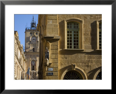 Place Richelme And Clock Tower, Aix-En-Provence, Provence, France by Doug Pearson Pricing Limited Edition Print image