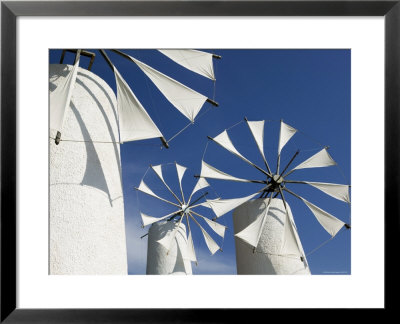 Traditional Cretan Windmills, Ano Kera, Iraklio Province, Crete, Greece by Walter Bibikow Pricing Limited Edition Print image