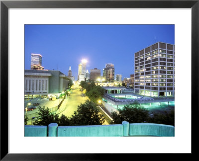 Downtown Evening Lighting, Tulsa, Oklahoma by Mark Gibson Pricing Limited Edition Print image