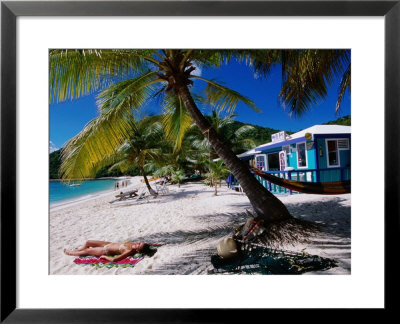 Sunbathing On White Bay Beach, Jost Van Dyke by Holger Leue Pricing Limited Edition Print image