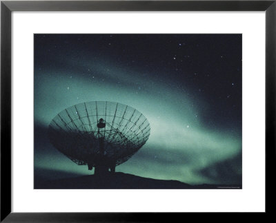 Northern Lights Above A Radar Station In Greenland by Kenneth Garrett Pricing Limited Edition Print image